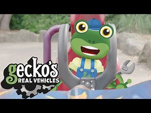 Gecko and the Rollercoaster and lots more! | Gecko's Real Vehicles | Educational Videos For Toddlers