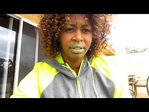 How to put on Green Lipstick ... GloZellBodyandSoul ... Glozell