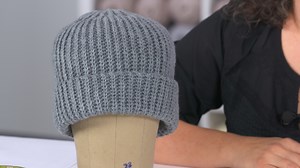 Easy Crochet Hat with Yarn-Over Slip-Stitch Ribbing