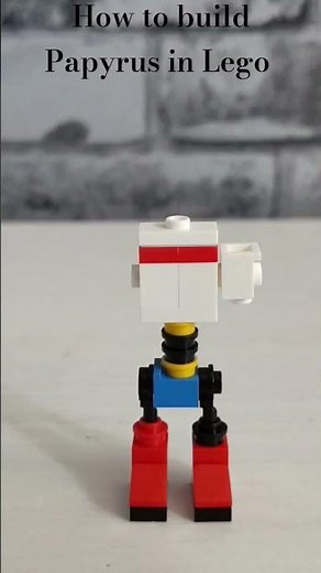 How to build Papyrus from Undertale in Lego