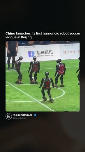 👀 China hosted its first fully autonomous humanoid robot football match in Beijing, featuring four university teams competing in a 3-on-3 tournament. The AI-powered robots, developed by Booster Robotics, struggled with basic coordination—frequently falling, missing kicks, and even requiring stretchers. Despite the clumsy display, experts like Prof. Subramanian Ramamoorthy noted the steady annual progress in humanoid robotics. Cheng Hao, Booster’s CEO, sees sports as a key testing ground, with h
