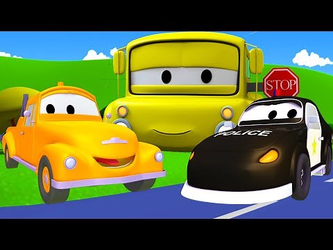 Tegljač Tom u Auto Gradu 🚗 Policijski Auto Matt 2 - Crtani sa kamionima za djecu