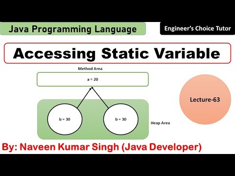 Accessing static variables in Java | Java Programming Language | Java