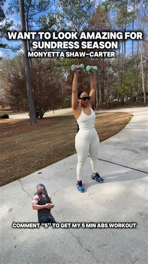 Kenya Crooks| Celebrity Online Trainer| Fupa Coach on Instagram: "Comment “5” to get my 5 minute abs workout then check your dms for your video! Sundress season is coming and I’m going to show you 3 KENYAFIED Workout moves that’ll have you look absolutely amazing! Today I’m featuring my Beautiful bricks! Monyetta Shaw-Carter, Tiajlia And Adriean!"