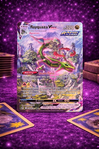 Rayquaza VMAX Pokémon Card – Full Art Proxy Card - Etsy