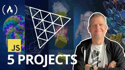 (中配)JavaScript + Three.js大神教程！新手必看5个入门级实战项目！