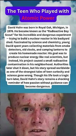 The Teen Who Played with Atomic Power | The Boy Who Tried to Build a Nuclear Reactor ☢️ #shorts #usa