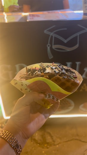 Diya Saha on Instagram: "Candy pop’s starting at just Rs - 49/- Waffle Sandwich @101/- Address : Near Cwc Collage opposite Bade Miya Chote Miya Do Visit us & follow us : @graduate_wafflewala"