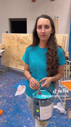 Our rock walls are the centerpiece of our sensory gym installs! The entire process is custom done by hand. 😃 #sensory #autismawareness #autismmom #autismacceptance #rockclimbing #autismtiktok #autismoftiktok