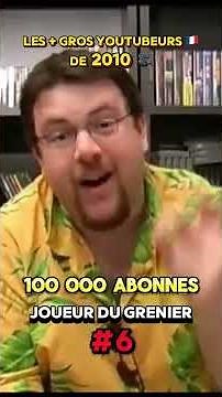 🏆 Les 14 YouTubeurs Français les PLUS Célèbres de 2010 🇫🇷✨