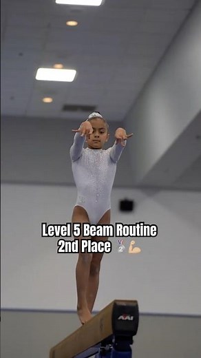 Level 5. Beam Routine. 2nd place 🥈🤸🏽‍♀️ #gymnastics #usagymnastics #beamroutine #level5