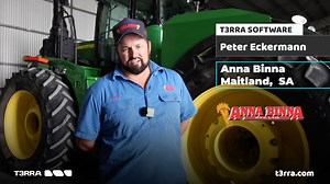 11 reactions | Peter Eckermann - Anna Binna Farm Manager talks about using T3RRA - Thank you Anna Binna of Maitland SA for choosing T3RRA Software to enhance your dryland #rainfed enterprises profitability. Contact your local #JohnDeere dealer or the team #T3RRA for more information. Another great example of #CAD design expertise. #T3RRA https://twitter.com/pts_ag https://twitter.com/t3rrausa | T3RRA | Facebook