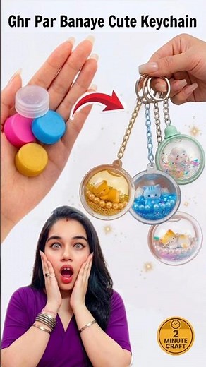Bottle Cap Se Banaye Cute Keychains? 😱 Homemade Best Out of Waste Craft | How to Make Keychain #diy