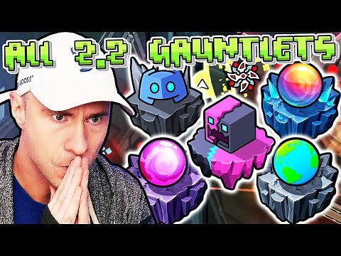 ALL Geometry Dash 2.2 Gauntlets COMPLETE - WORLD, GALAXY, UNIVERSE, DISCORD, SPLIT