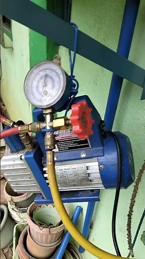 Stay cool! Install sharp 1.5 HP while vacum the system 🧑‍🔧 #aircon #airconditioner #airconditioning