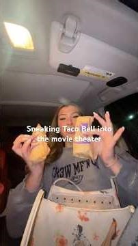 Sneaking Taco Bell into the movie theater #michaeljackson #movietheater #tacobell #mukbang