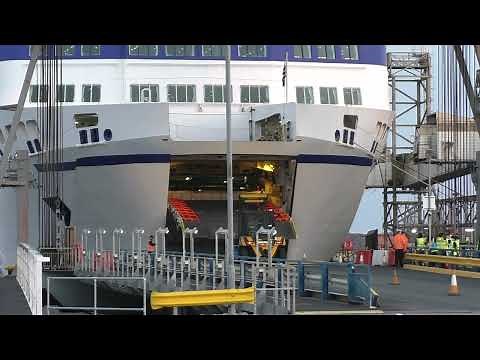 Arrival & Embarkation Brittany Ferries MV Armorique Plymouth, Devon, England 30th April 2022