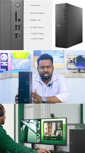 Dell ECS1250 Slim Desktop | Sri Tech Tamil Review | Intel i3 14th Gen, 8GB RAM, 512GB SSD