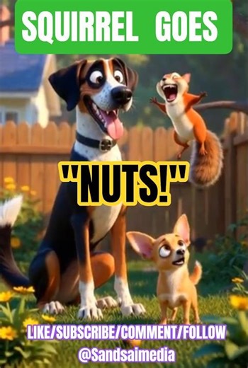 Squirrel Goes Nuts 🥜🐿️😂 #aianimation #shortsviral #shortsvideo