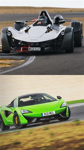 BAC Mono R v/s McLaren 570S Spider