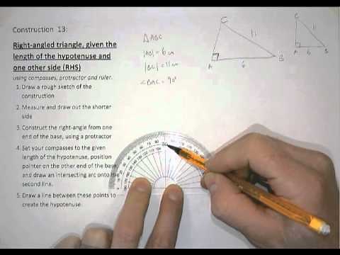 Construction 13 - triangle RHS