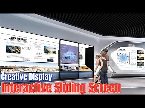 Interactive Sliding Screen: Automatic&Manual Solutions for Digital Display Walls in Event and Museum