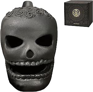 Creepy Aztec Death Whistle: Thunderous Echoes of Ancient Warriors – Experience The Intense 125dB Human Scream, Gifts for Men Women Who Have Everything, Black