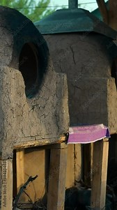 There are several clay ovens