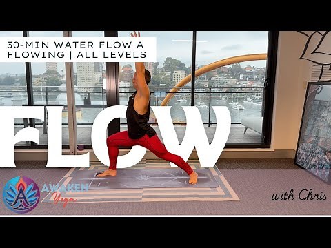 30-Minute Gentle Water Flow Yoga | Awaken Yoga for Relaxation & Harmony