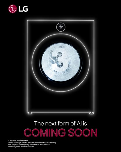 Just 3 days to go! The next revolution in Intelligent Washing is almost here, powered by advanced AI for superior style and performance. Get ready for a game-changing upgrade in laundry technology. Stay tuned! #LG #LGIndia #LifesGood #FutureOfWashing #ComingSoon #LGWashingMachines #AIDetectionWashingPerfection | LG Global