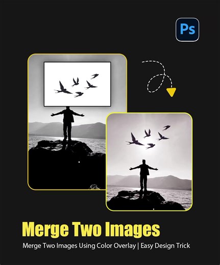 Merge Two Images Using Color Overlay | Easy Design Trick 🎨 Learn how to merge two images into one using Color Overlay and Multiple Selection in a simple and professional way ✨ This quick design trick is perfect for graphic designers, beginners, and content creators who want clean and creative visuals. Follow @bsdesigner for more design tips & tutorials 🔥 #bsdesigner #graphicdesign #imagemerge #coloroverlay #designtips