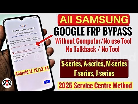 2025 New Method All Samsung FRP Bypass Unlock All Android 12-13-14 | Gmail Account Remove