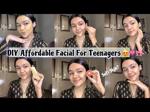 4 Steps DIY Affordable Facial At Home || NATURAL INGREDIENTS Facial For Teenagers ✨