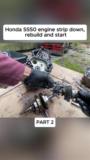 Honda SS50 Engine Strip Down and Rebuild Process