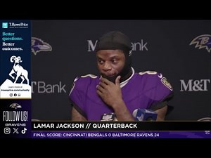 Lamar Jackson Postgame PRESS CONFERENCE vs. Cincinnati Bengals