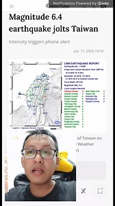 Update gempa 6,4 skala richter pusat hualien taiwan | BMI Taiwan