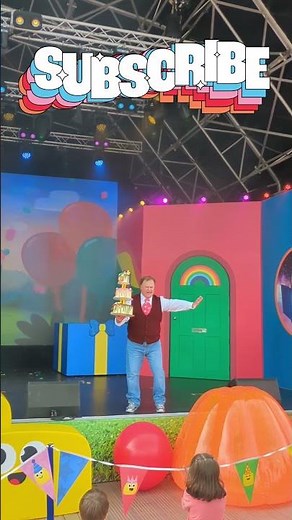 Justin Fletcher at CBeebies House Party Live at Alton Towers