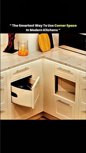 Smart Kitchen Corner Storage Idea That Saves Space | Modern Kitchen Design.