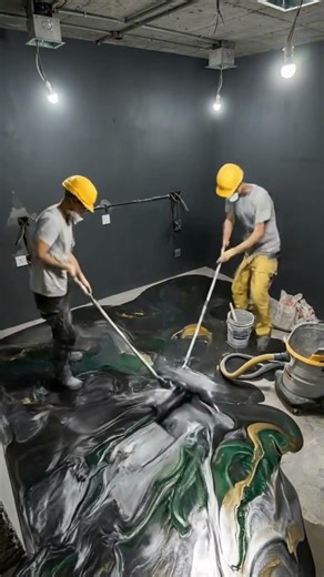Epoxy Floors are the NEW Bedroom Trend! 😱 #shorts #interiordesign #diyhomedesign