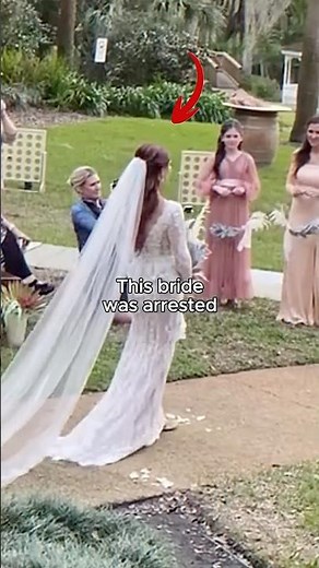 This bride was arrested during her wedding #shorts