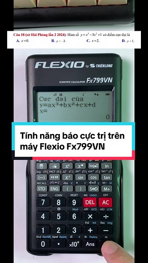 Tính năng báo cực trị trên máy Flexio Fx799VN