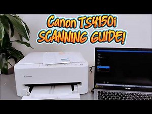 How To Scan Documents To Computer - Windows 10/11| Canon TS4150i