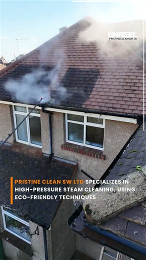 Revitalize your roof: Eco-friendly high-pressure steam cleaning with Pristine Clean SW Ltd!