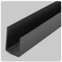 CeilingConnex Ceiling Grid Wall U Support - 95" Long (Black)