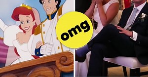 This Bride's Reaction To The REAL Little Mermaid Surprising Her At Her Wedding Is Everything