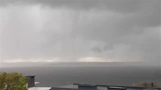 Check out this video of a waterspout over Puget Sound Wednesday around 3pm. 🌪️ It was located 3 miles west of the Magnolia neighborhood in Seattle. It was reported by numerous people to the NWS & was confirmed. The spout was short lived & no reports of damage. #waterspout