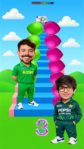 SOURABH JOSHI VS MR BEAST KAUN YOUTUBE DIAMOND PLAY BUTTON JITEGA 😂 #cartoon #shorts