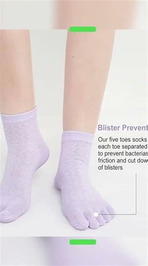 Toe Socks - Women's - Toe Socks - 5 Pairs - Cotton - Yoga Socks - Smooth Toe Seam - No Annoying S...