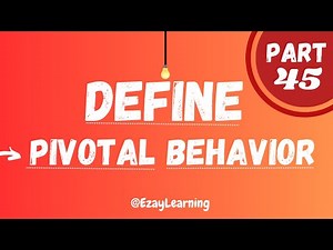 ABAT Exam Preparation Part 45 | Pivotal Behavior | Competency Standard | Ezay Learning