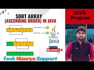 Sort Array in Ascending Order in Java | Simple & Easy Explanation
